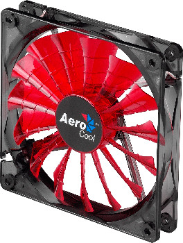 AeroCool Shark Fan, 140 mm, červená_1079473875