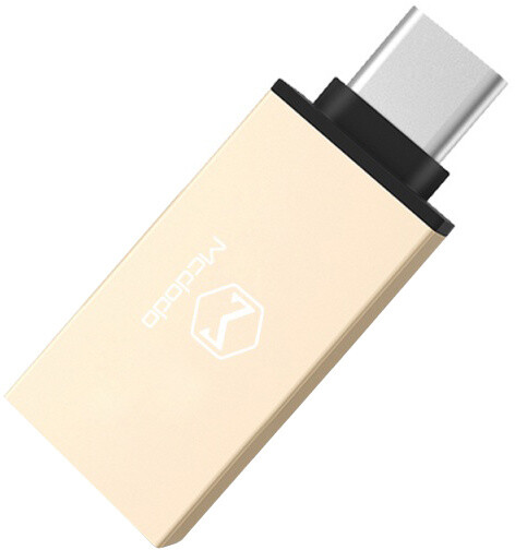 Mcdodo redukce z USB 3.0 A/F na USB-C s OTG, zlatá_357075209