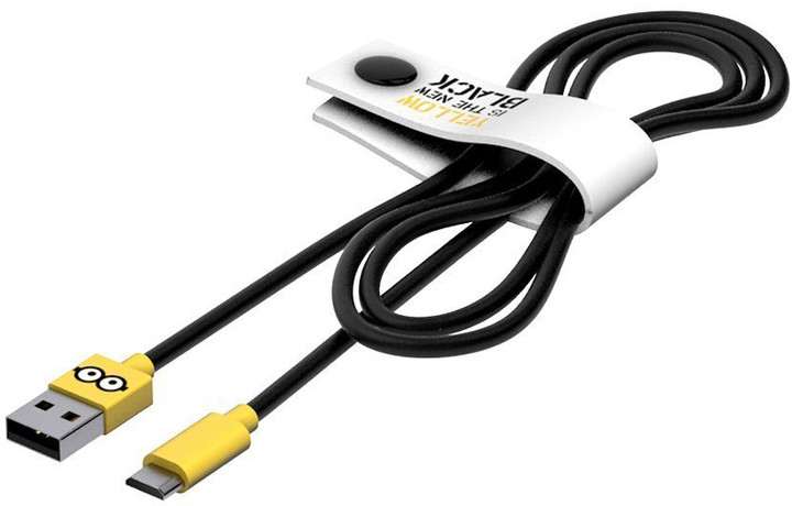 Tribe Minions Jail Time Minion Micro USB kabel (120cm) - Žlutý_946310216
