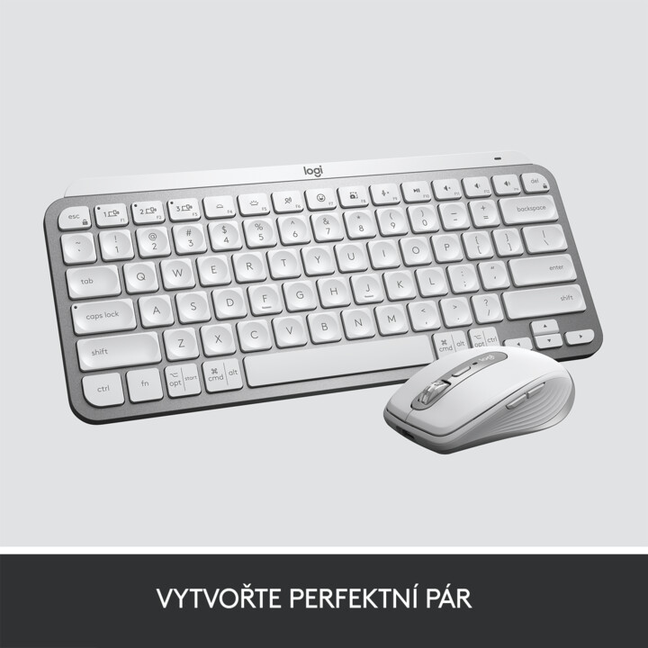 Logitech MX Keys Mini pro MAC, CZ, šedá_1107164337
