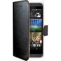 CELLY Wally pouzdro pro HTC Desire 620G, PU kůže, černá