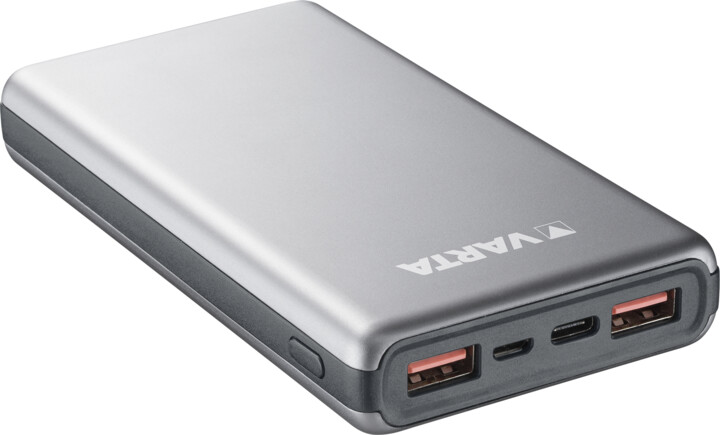 VARTA powerbanka Fast Energy, 15000mAh, USB-C, 2xUSB 3.0, QC, PD, šedá_1720245476