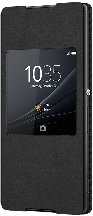 Sony SCR30 Style Cover Window pouzdro pro Xperia Z3+, černá_1827584741