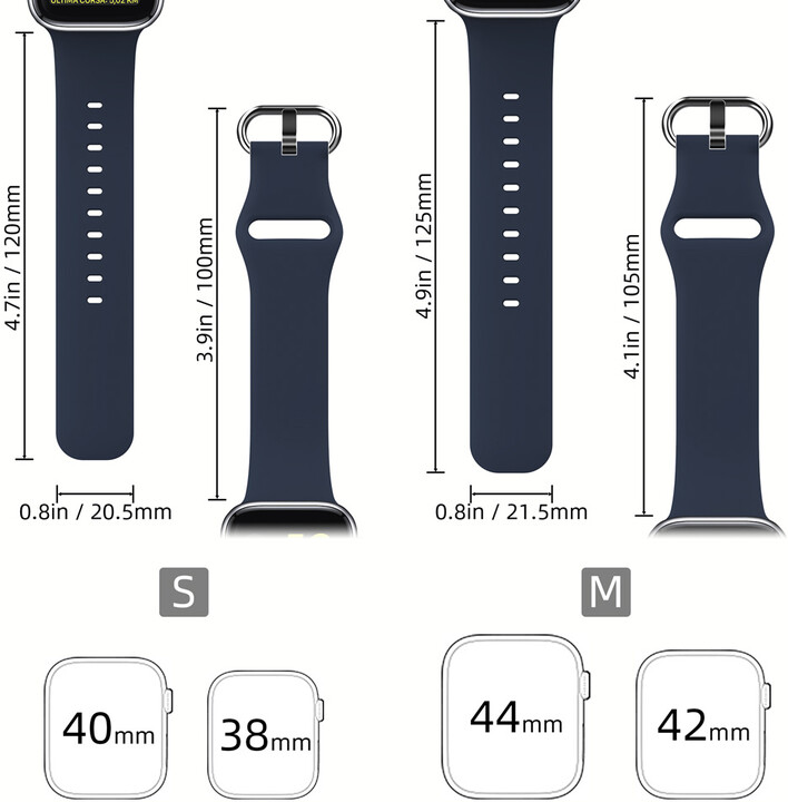 MAX silikonový řemínek MAS11 pro Apple Watch, 42/44mm, tmavě modrá_1679668781