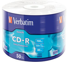 Verbatim CD-R DataLife 52x 80 min, wrap, 50ks_2125825059