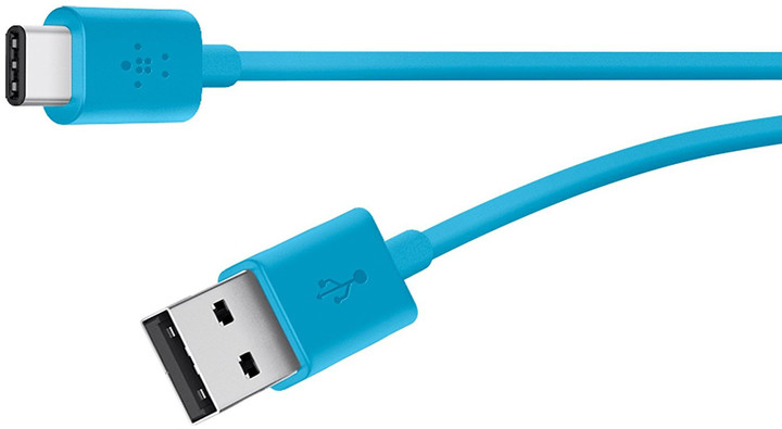 Belkin USB 2.0 USB-C to USB A, 1,8m, modrý_310259897