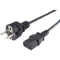 PremiumCord kabel síťový 230V k počítači 2m , přímý konektor do zásuvky_150460545