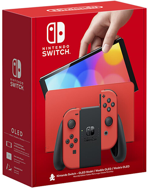 Nintendo Switch – OLED Model - Mario Red Edition, červená_1516073391