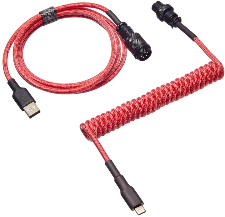 CZC.Gaming Serpent, USB-C/USB-A, 1,5m, červený_1903436926