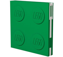 Zápisník LEGO, s gelovým perem, zelená
