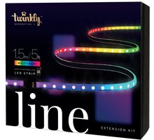 Twinkly LINE, LED pásek prodlužovací, 100LED, RGB, délka 1,5m, bílý, BT+WiFi, Gen II, IP20 vnitřní_1443041516