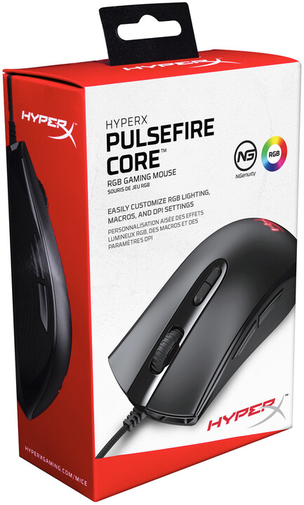 HyperX Pulsefire Core, černá_491643501