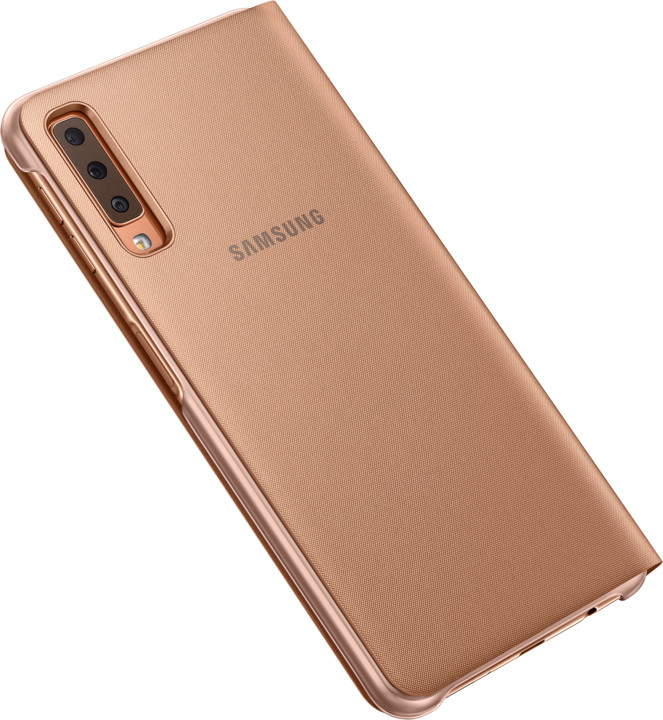 Samsung pouzdro Wallet Cover Galaxy A7 (2018), gold_777894188