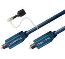 ClickTronic HQ Optický kabel Toslink TOS male - TOS male, s redukcí na 3.5mm, 15m_900665723