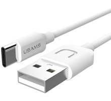 USAMS SJ099 datový kabel Type C U (EU Blister), bílá_1562452926