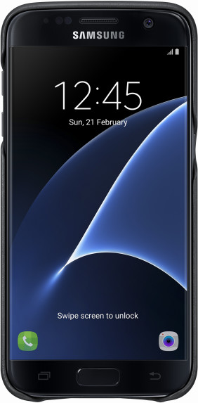 Samsung EF-VG930LB Leather Cover Galaxy S7, Black_1871506276