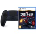PS5 DualSense Midnight Black + hra Marvel's Spider-Man: Miles Morales - Ultimate Edition