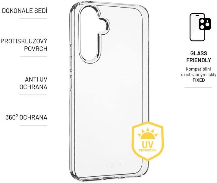 FIXED TPU gelové pouzdro Slim AntiUV pro Samsung Galaxy A54 5G, čirá_822664148