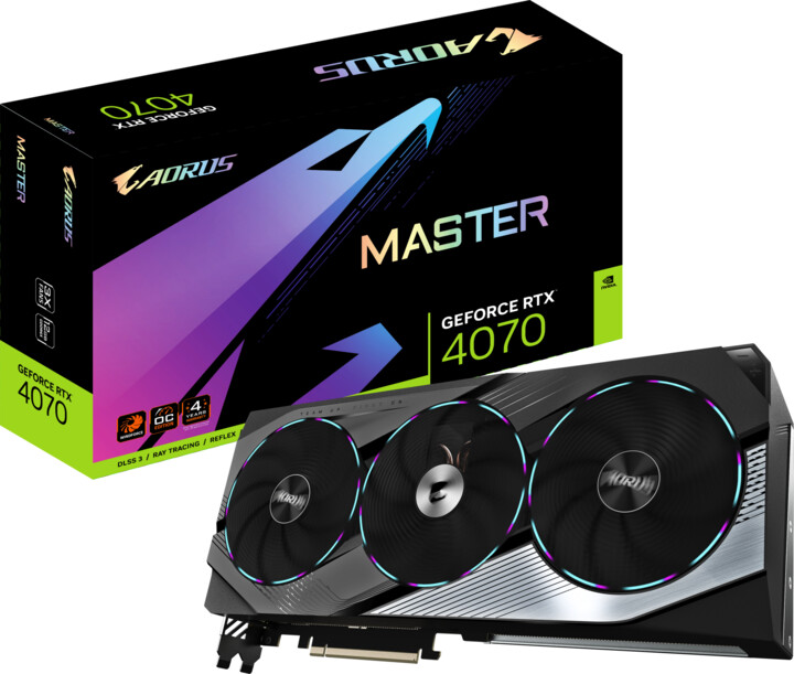 GIGABYTE AORUS GeForce RTX 4070 MASTER 12G, 12GB GDDR6X_249700465