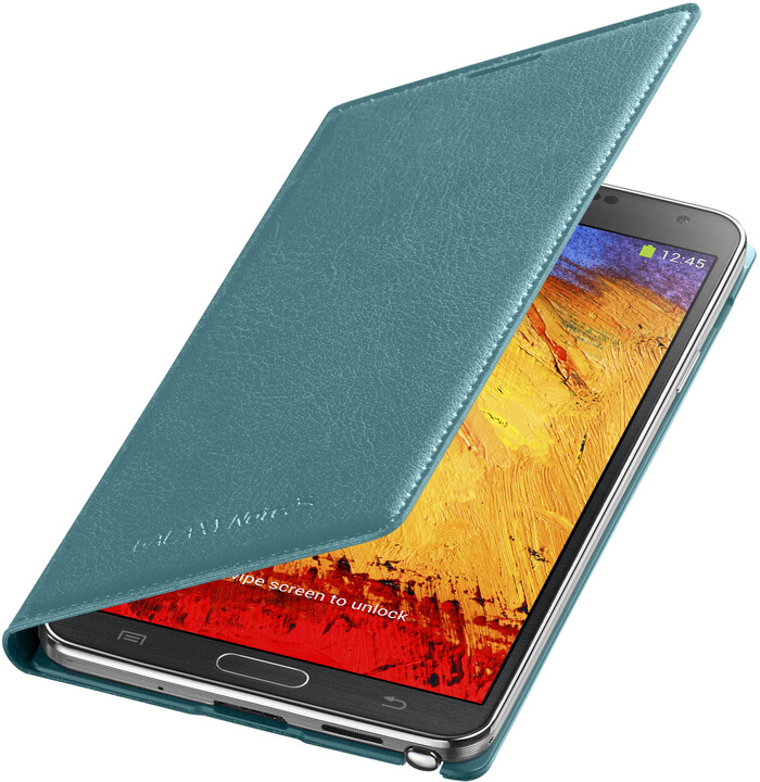 Samsung EF-WN900BL flip pouzdro pro Galaxy Note 3, Mint_2054879977