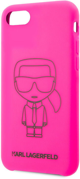 Karl Lagerfeld silikonový kryt Iconic pro iPhone 8/SE2, růžová_963859715