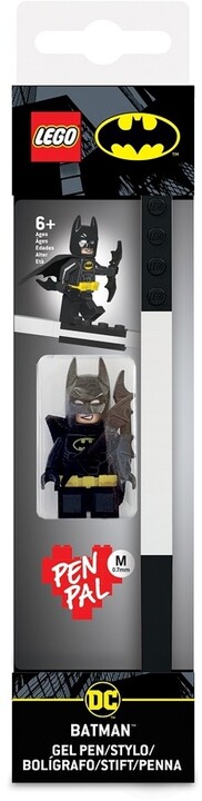 Pero LEGO DC Super Heroes - Batman, s minifigurkou, gelové, černé_1632389279