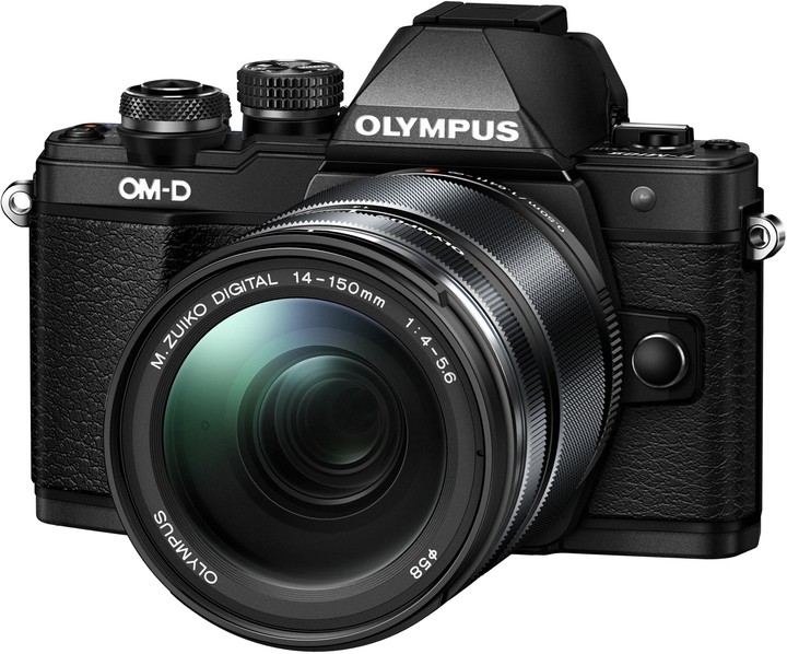 Olympus E-M10 Mark II + 14-42mm EZ + 40-150mm R, černá/černá_1349775756
