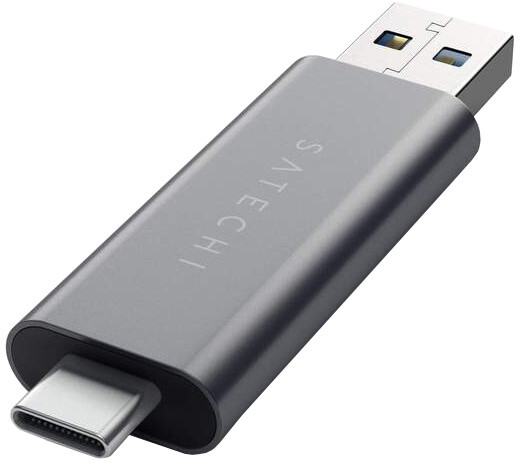 Satechi Aluminum Type-C USB 30, Micro/SD Card Reader, šedá_1494909967