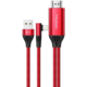 Mcdodo kabel HDMI - Lightning, M/M, 2m, červená