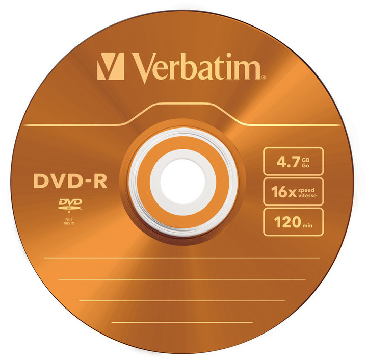 Verbatim DVD-R 4,7GB 16x colour slim 5ks_1305699715