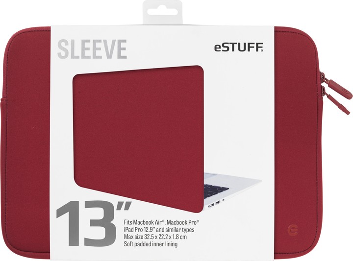 eSTUFF Macbook Air, iPad Pro 13&#39;&#39; Sleeve - Fits Macbook Pro, maroon_1597398774