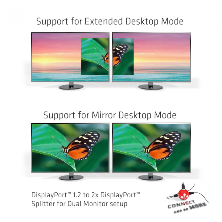 Club3D MST hub 1x DisplayPort 1.2 na 2x DisplayPort 1.2 (DP++)_436235037