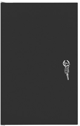 Lanberg WF10-2309-00B, nástěnný rozvaděč, 9U/280x310, plechové dveře, černá_281403301