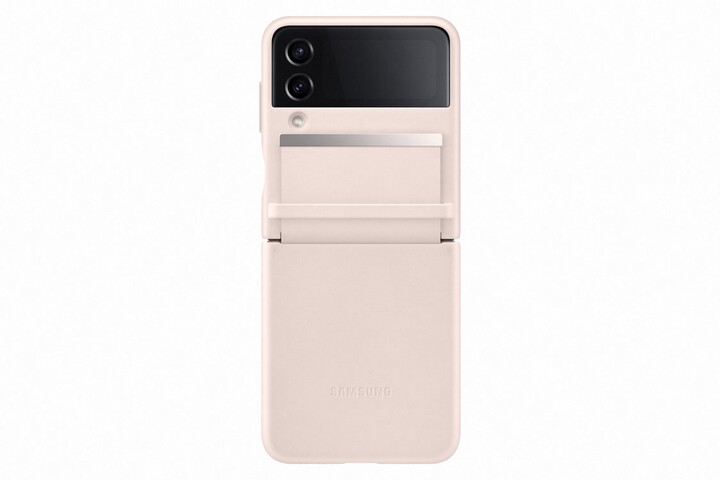 Samsung flipový kožený kryt pro Galaxy Z Flip4, oranžová_994202605