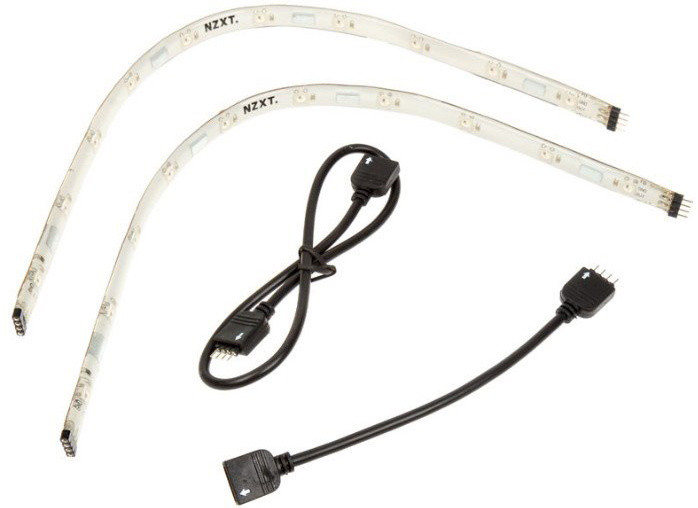 NZXT LED pásek HUE+ Extension Kit - RGB LED, 2x30 cm, magnetický_1974772644