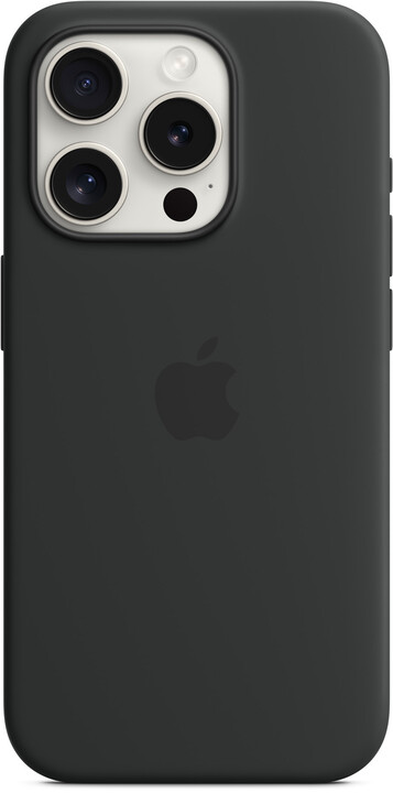 Apple Silikonový kryt s MagSafe pro iPhone 15 Pro, černá_823252914