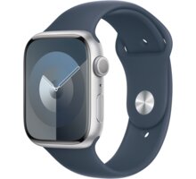 Apple Watch Series 9, 45mm, Silver, Storm Blue Sport Band - M/L_1203385637