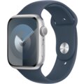 Apple Watch Series 9, 45mm, Silver, Storm Blue Sport Band - S/M_449674940