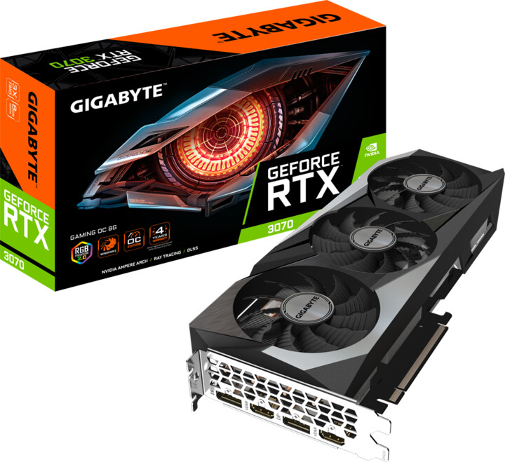 GIGABYTE GeForce RTX 3070 GAMING OC 8G (rev. 2.0), LHR, 8GB GDDR6_209827085