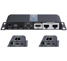 PremiumCord HDMI 1-2 splitter + extender po CAT6/6a/7, FULL HD, 3D_1119365933