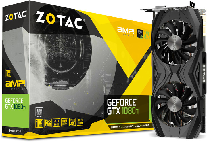 Zotac GeForce GTX 1080 Ti AMP Edition, 11GB GDDR5X_1856636151