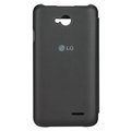 LG flipové pouzdro QuickWindow CCF-400 pro LG L70, černá_1355863193