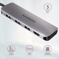AXAGON multifunkční HUB 6v1 USB 3.2 Gen 1, 3x USB-A, HDMI, SD/microSD, PD 100W, kabel USB-C 20cm_1864169908