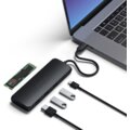 Satechi Aluminium USB-C Hybrid Multiport adapter, SSD Enclosure, HDMI 4K, 2 x USB-A 3.1 Gen 2, černá_74112800
