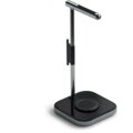 Satechi 2-IN-1 Headphone Stand with Wireless Charger USB-C, šedá_1972400562