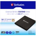 Verbatim Slimline externí vypalovačka USB-C černá + Nero_1032778528