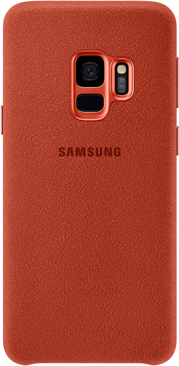 Samsung zadní kryt - kůže Alcantara pro Samsung Galaxy S9, červený_1525126122