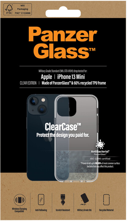 PanzerGlass ochranný kryt ClearCase pro Apple iPhone 13 mini_2110592815