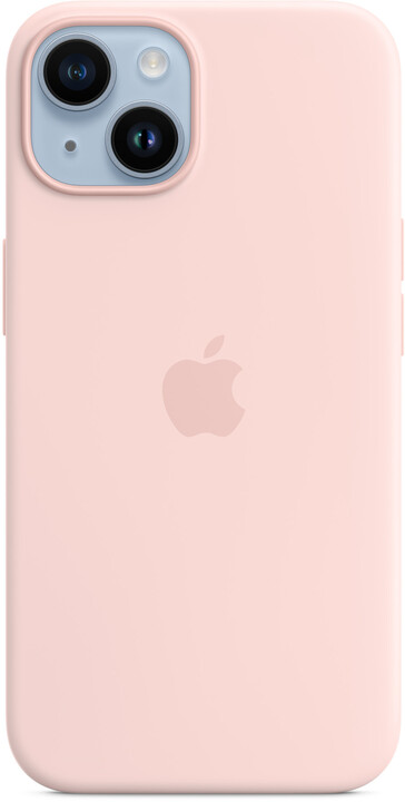 Apple Silikonový kryt s MagSafe pro iPhone 14, křídově růžová_1974609094