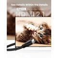UGREEN kabel HDMI 2.1 (M/M), opletený, 2m, černá_103854750